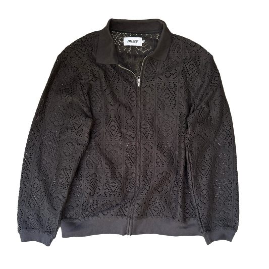 Palace Crochet Zip Polo